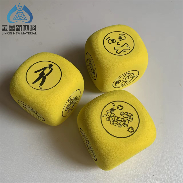 Production color eva square dice special-shaped cutting Chinese and English letters and numbers pattern printing teaching dice