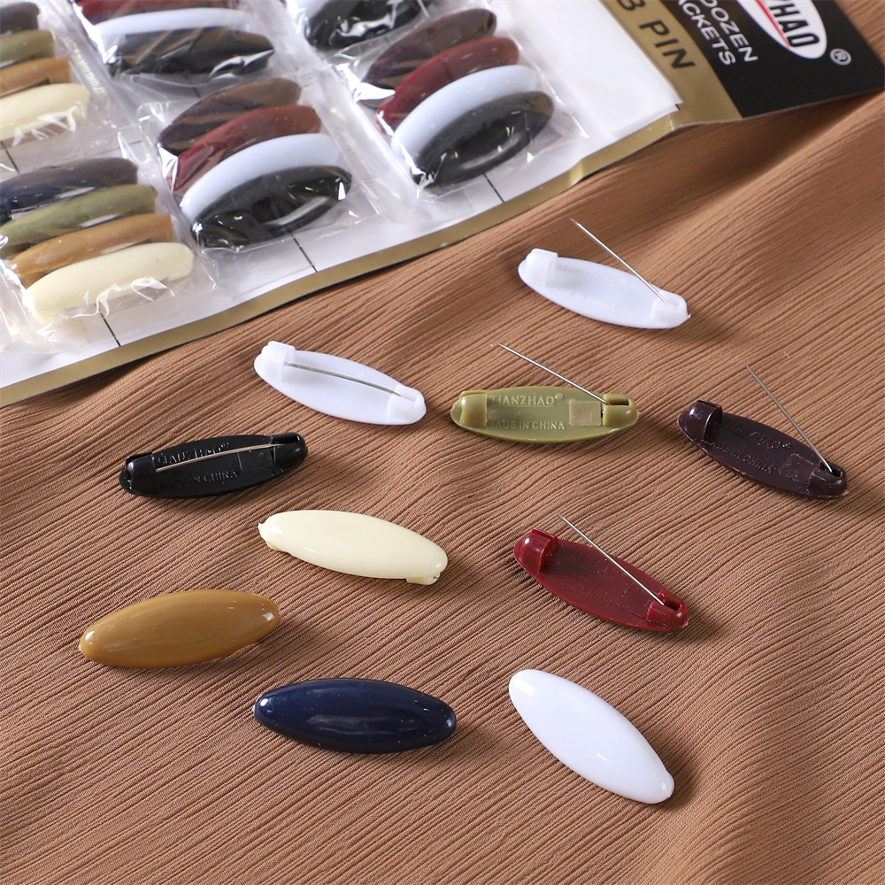 Picture of Cross-Border Plastic Color Safety Pin Hijab Pin Silk Scarf Clip Neck Clip Scarf Buckle Anti-Exposure Pin Drop Shipping