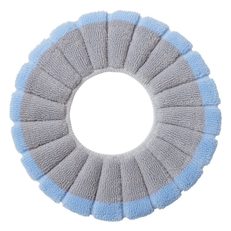 Toilet Cushion O-Knitted Toilet Washer Thickened Washable Toilet Cover Toilet Cover Household Cartoon Toilet Ring