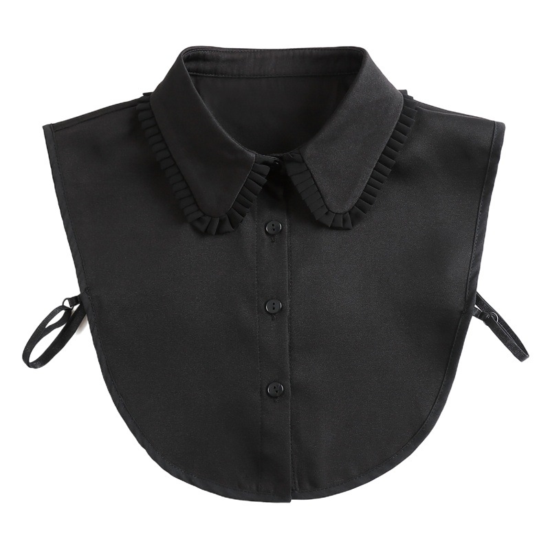 White Chiffon Shirt for Women with Earrings, Stand-Up Collar Shirt, Professional Top, Super Fairy and Stylish Cross-Border Manufacturer Wholesale
