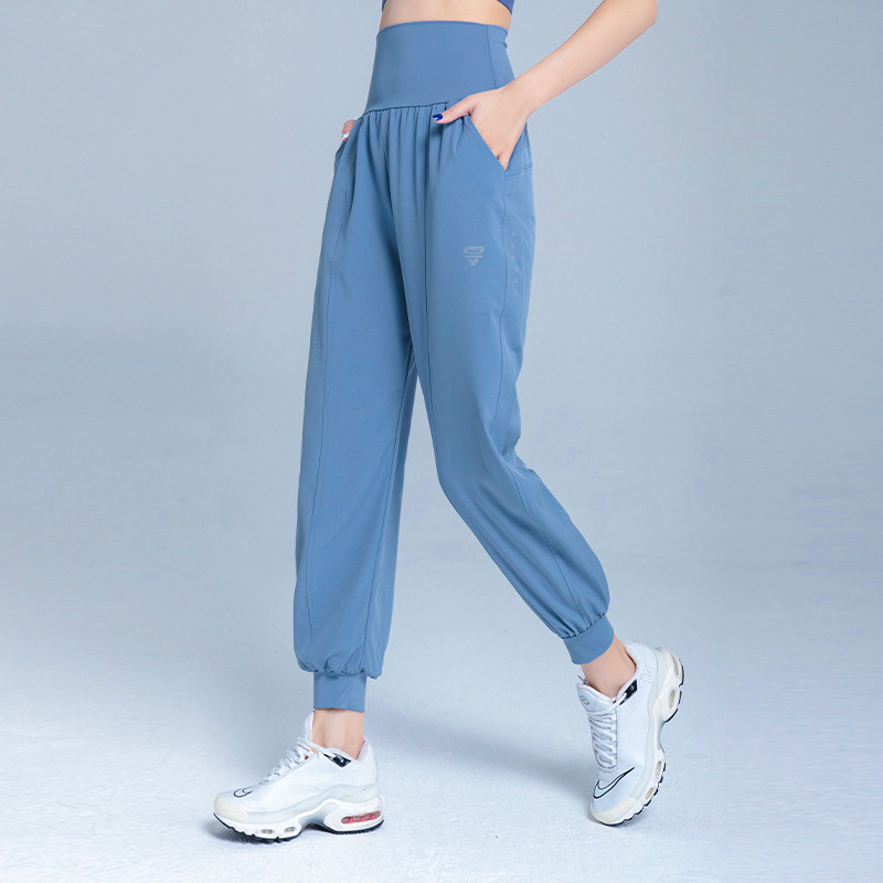 Picture of 2025 Spring and Summer Sports Yoga Pants Women's High Waist Gym Training Pants Casual plus size Loose Breathable Slim Thin