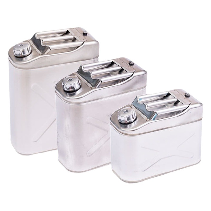 304 stainless steel gasoline barrel 30L20L 10L diesel barrel refueling barrel 201 thickened portable car spare fuel tank