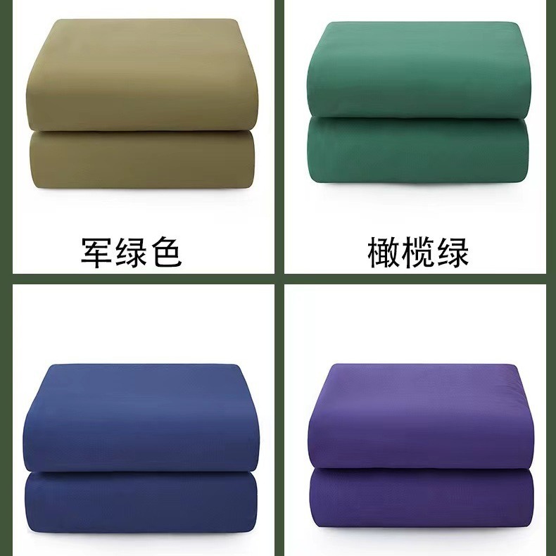 Picture of Military Green Quilt Genuine Hot Melt Quilt Interior Styling Quilt Civil Disaster Relief Quilt School Dormitory Military Training Quilt