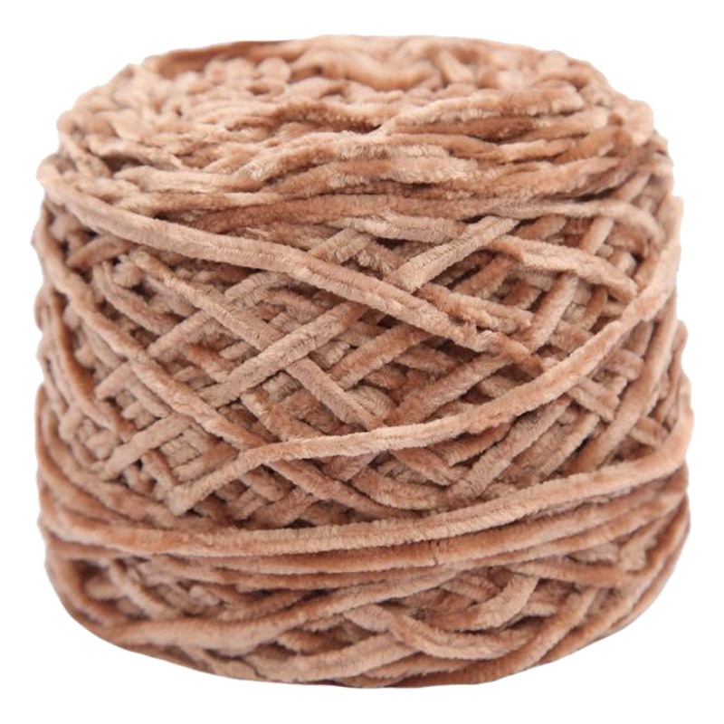 Gold Velvet Yarn Chenille Yarn for Handmade DIY Knitting Scarves, Thick Yarn for Crochet Slippers Wholesale Fine Spinning