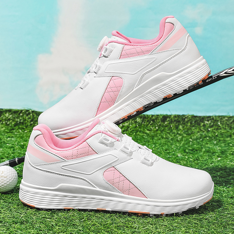 A generation of cross-border new men's plus size rotating buckle waterproof non-slip outdoor wear-resistant professional golf shoes