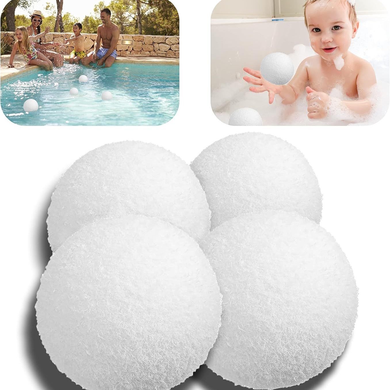 Washable Sponge Balls for Oil Removal Scum Removal Hot Spring Hot Tub Absorber Scum Balls
