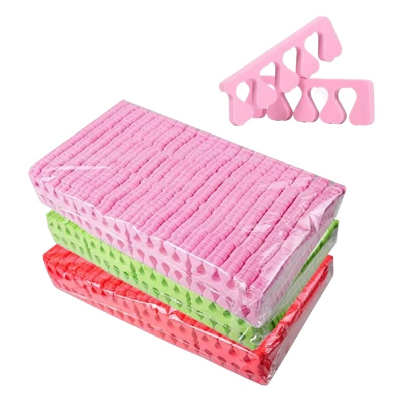In stock wholesale high foaming toe separator eva finger separator nail special toe separator single finger peach heart five fingers