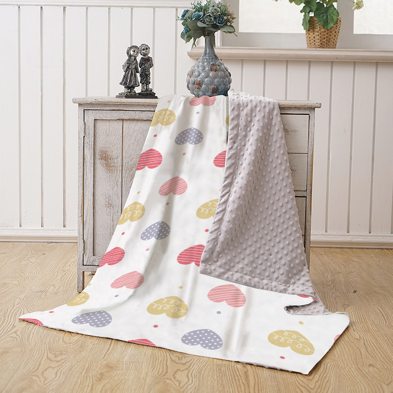 Picture of Baby Blanket Autumn and Winter Baby Blanket Coral Fleece Air-conditioning Blanket Bean Blanket Swaddling Children's Blanket Blanket