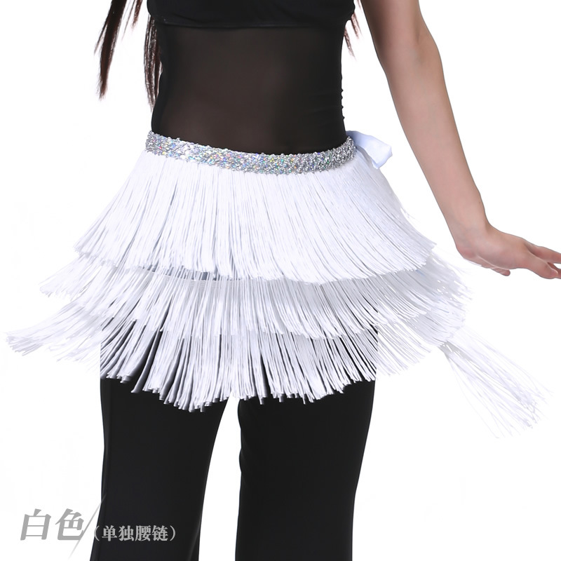 Picture of Dancer three-layer tassel waist chain belly dance waist chain belly dance tassel hip towel tassel belt wholesale