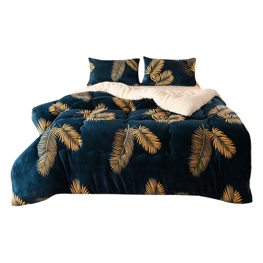 Winter Milk Velvet Lamb Velvet Quilt Thickeneded Single and Double Student Dormitory Bedding Core Event Gift Wholesale