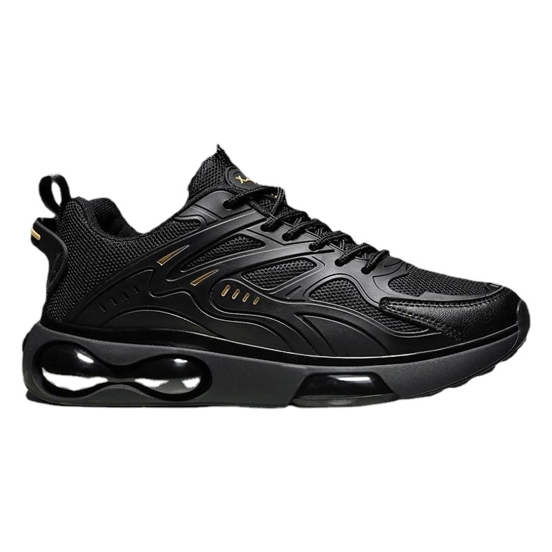 Air Cushion sneaker Men's 2025 New Low-top Lace-up Black Mamba Running Shoes Mesh Thick-soled Torre Shoes Cross-border