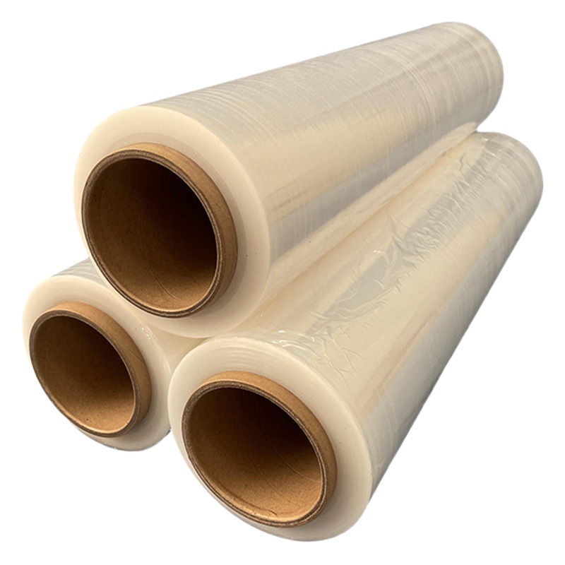 Industrial Pe Film Width 50cm Transparent Stretch Film Large Roll Industrial Cling Film Wholesale Moving Wrapping Film Packaging Film