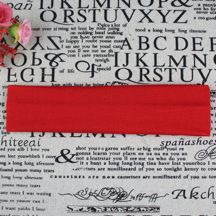 Picture of Factory Direct Supply Korean Style Hair Accessories Yoga Headband Sports Headband Elastic Monochrome Hairband Headband Printable Pattern