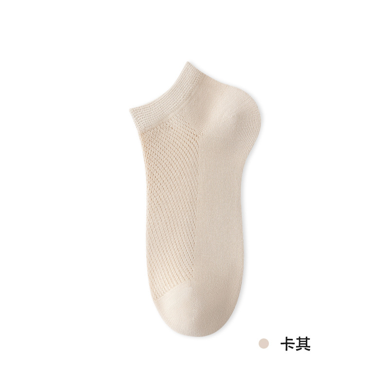 Picture of Socks Women's Boat Socks Do Not Fall with Pure Cotton Women's Socks Summer Thin Mesh Socks Sweat Absorbing Deodorless Bone-free Socks Zhuji Hosiery