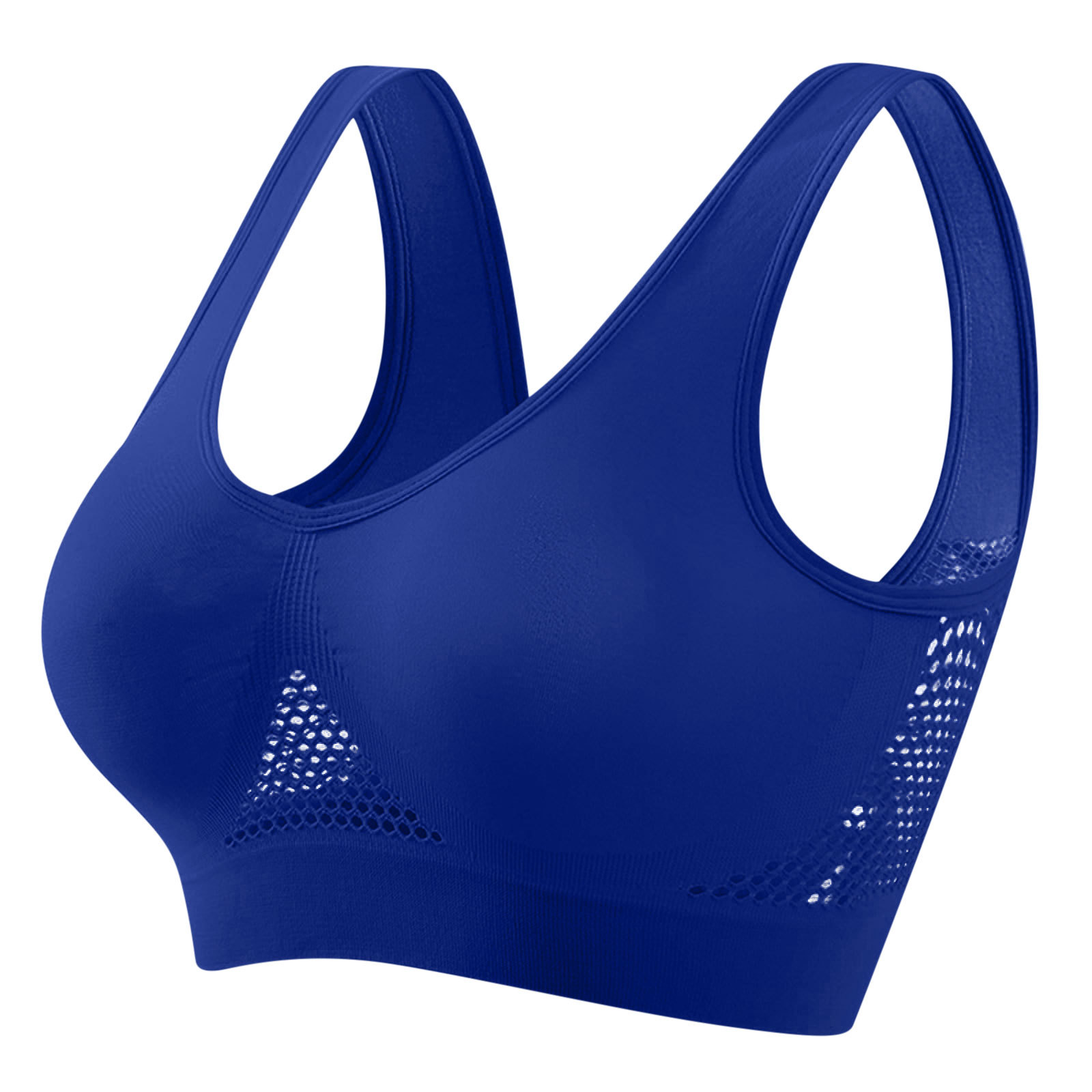 Sports bra plus size yoga breathable hole hollow mesh rimless underwear seamless sports bra