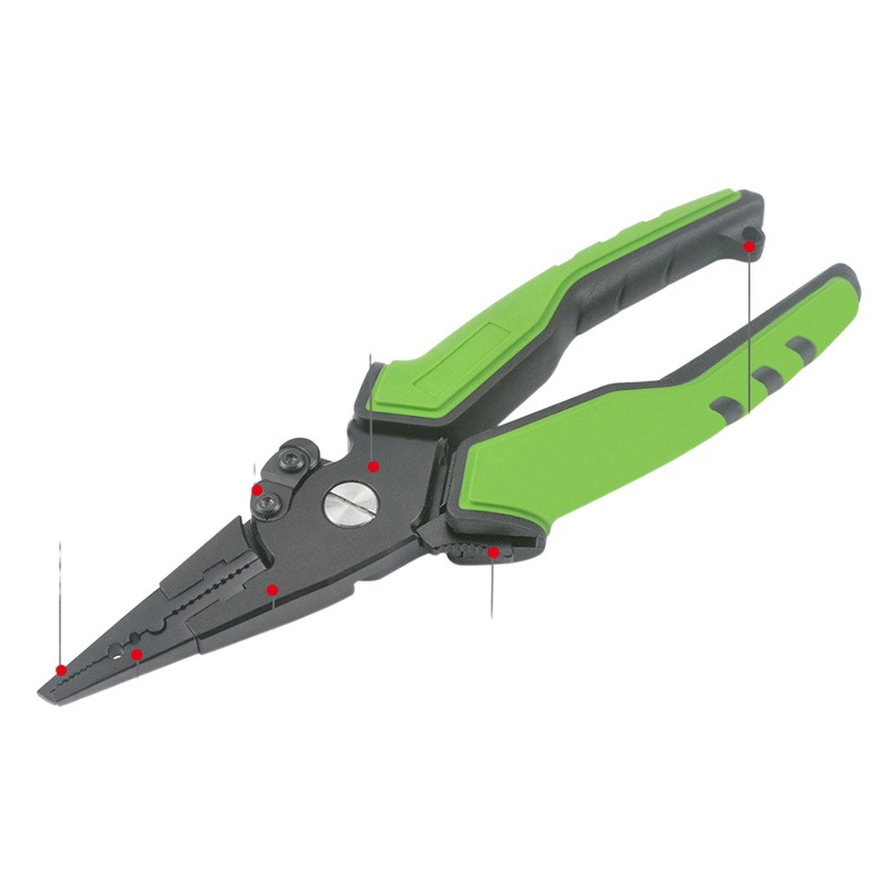 in stock Locked Open Loop Roof Pliers Multifunctional 6061 Aluminum Alloy Fish Control Pliers with suit Hook Fishing Line Pliers