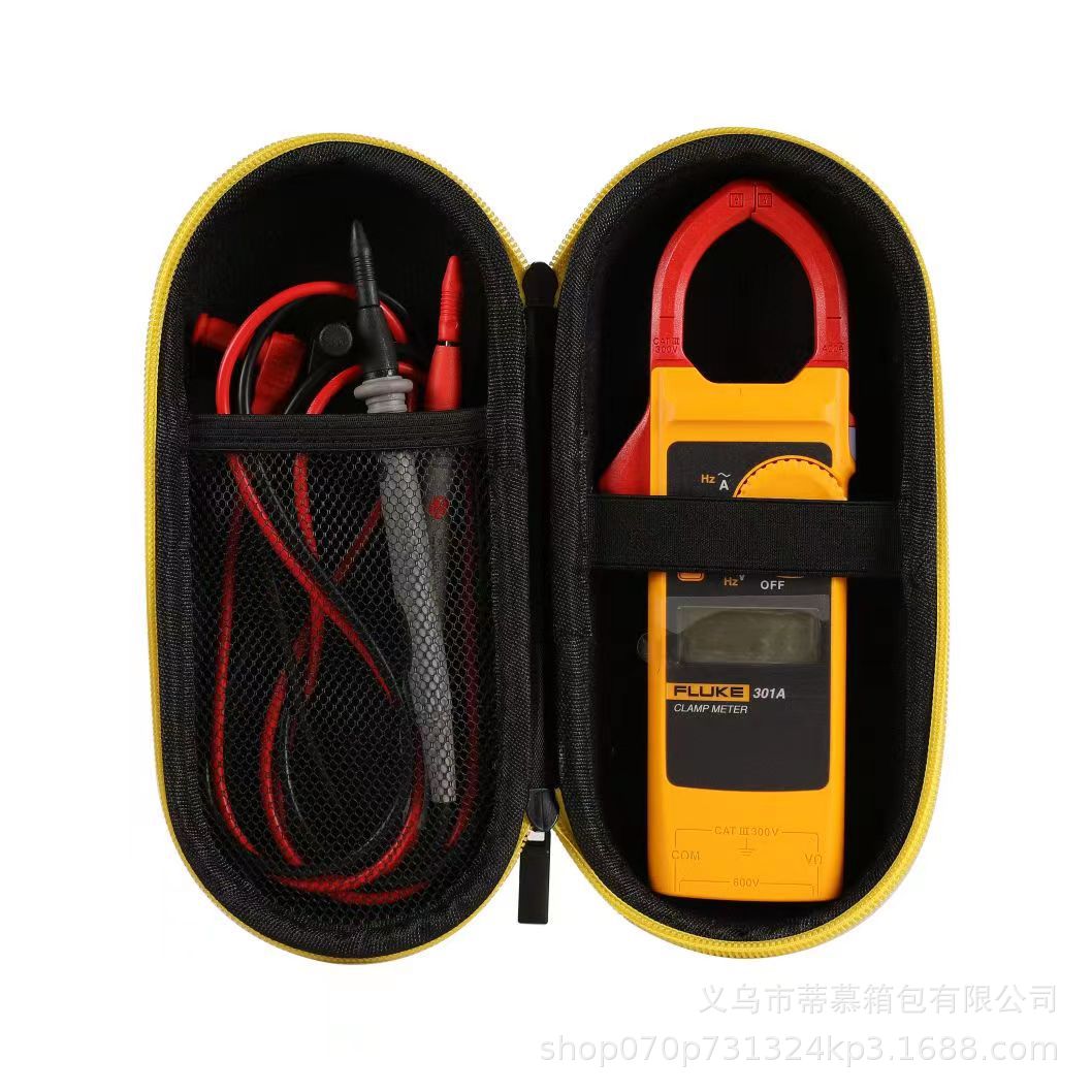 Suitable for Fluke301A +/301B301C portable shockproof bag fluke clamp watch packaging EVA storage bag