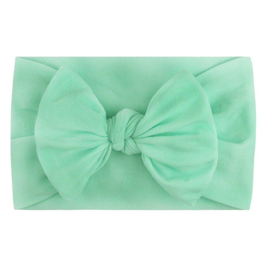 Europe and the United States new 3pcs suit children's hair band baby nylon bow does not hurt the skin wide headscarf baby hair band