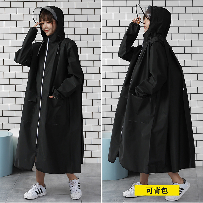 Picture of EVA Raincoat Transparent Adult Raincoat Poncho Tourist Mountaineering Multifunctional Hiking Raincoat Cycling one-part Raincoat