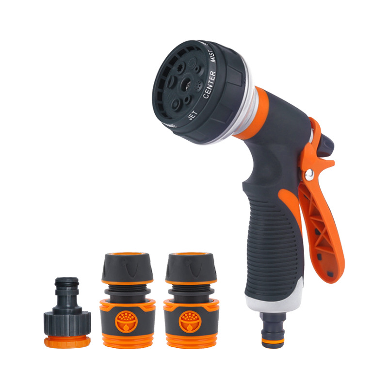 Picture of Amazon Hot Sale High Pressure Car Wash Water Gun Multi-function Adjusting Spray Gun Garden Watering ABS Glue 8 Function Water Gun
