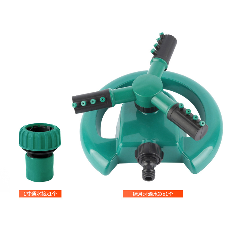 Picture of Cross-border plastic sprinkler adjustable watering garden irrigation Amazon lawn garden sprinkler 360 degree rotation
