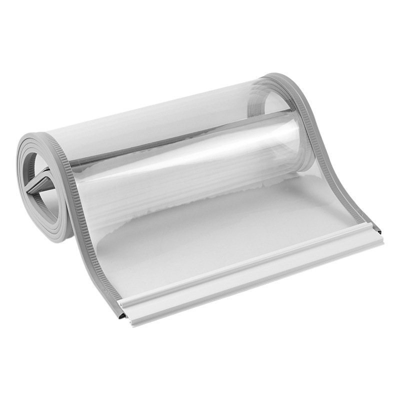 New Slidable Push-Pull Magnetic Door Curtain Four Seasons Windshield Warm Plastic Transparent Air Conditioning Partition Curtain for Commercial Store
