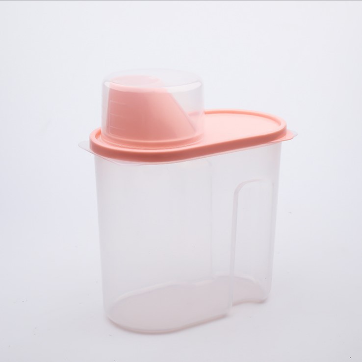Picture of Food Grade Sealed Jar Moisture-proof Grain Spice Snacks Dry Goods Bottle Storage Box Transparent Kitchen Storage Jar