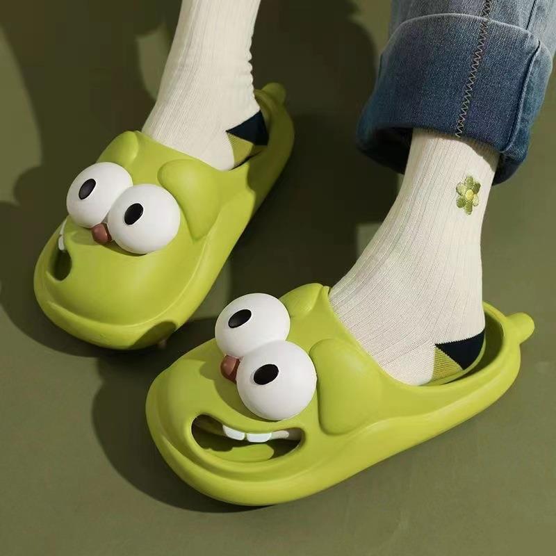 New Style Slippers for Women Summer Home Indoor Cartoon Toe Clogs
