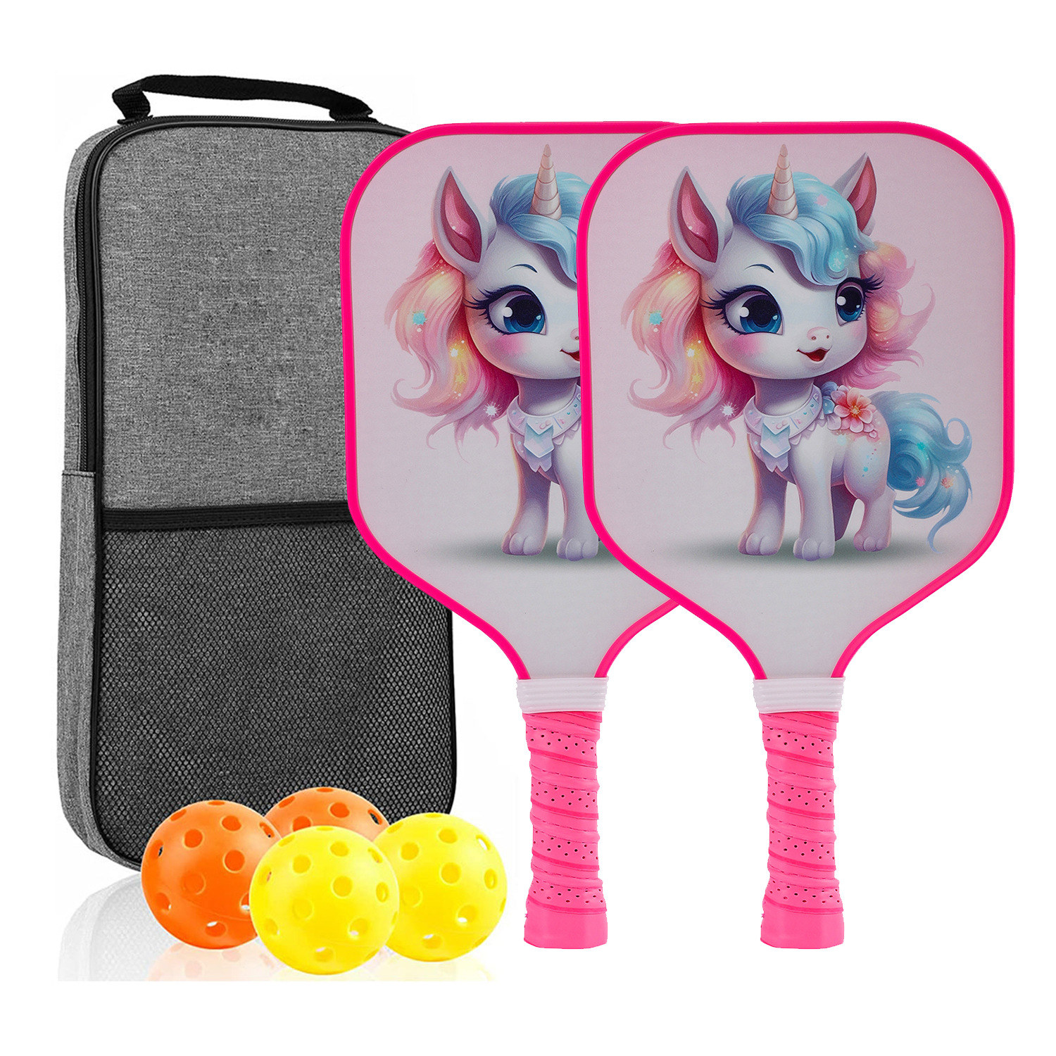 Glass fiber pick racket USAPA certificate cartoon pattern children outdoor sports leisure entertainment children gifts