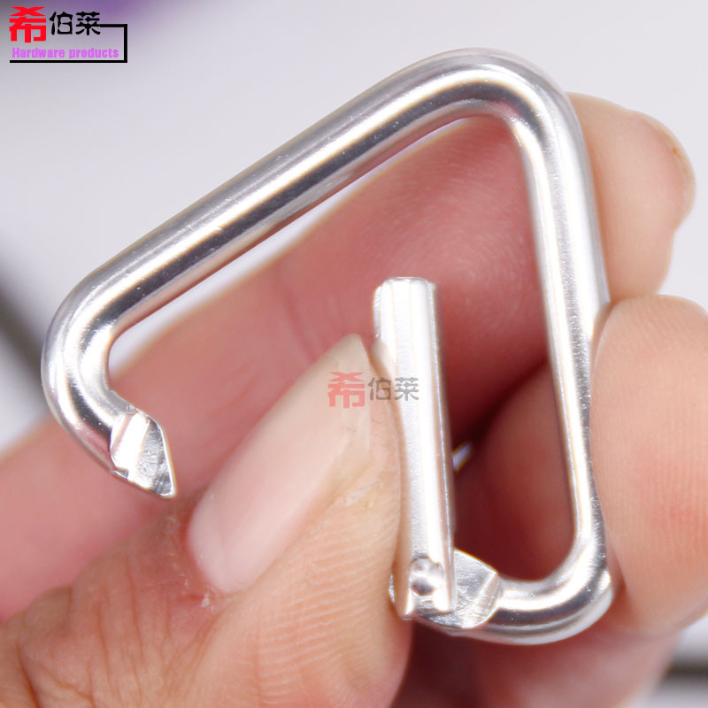 Picture of Hebrew No. 4 triangle aluminum alloy steel wire buckle clothing audio kettle accessories special-shaped buckle