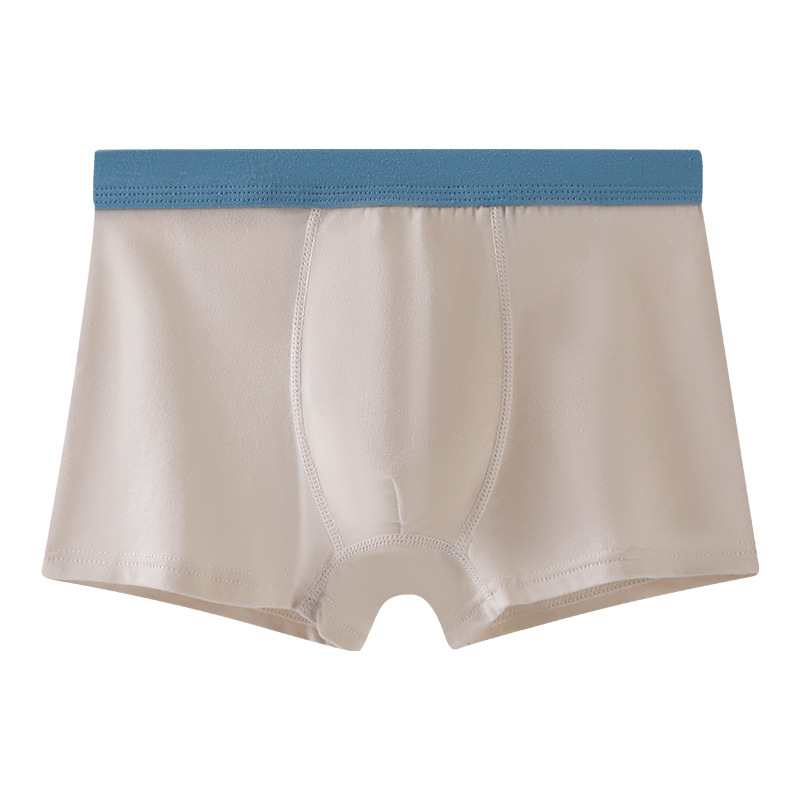 Picture of Boys' underwear boxer pure cotton youth solid color sports children's underwear male students Middle and big children antibacterial