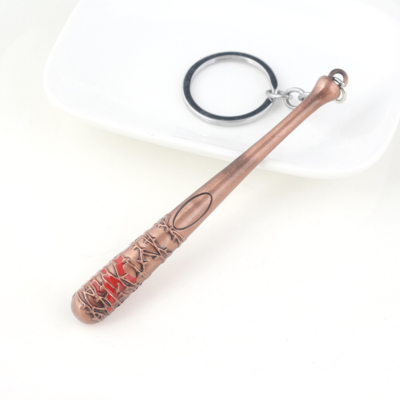 Picture of The Walking Dead Negan baseball bat Lucille baseball bat two-color keychain
