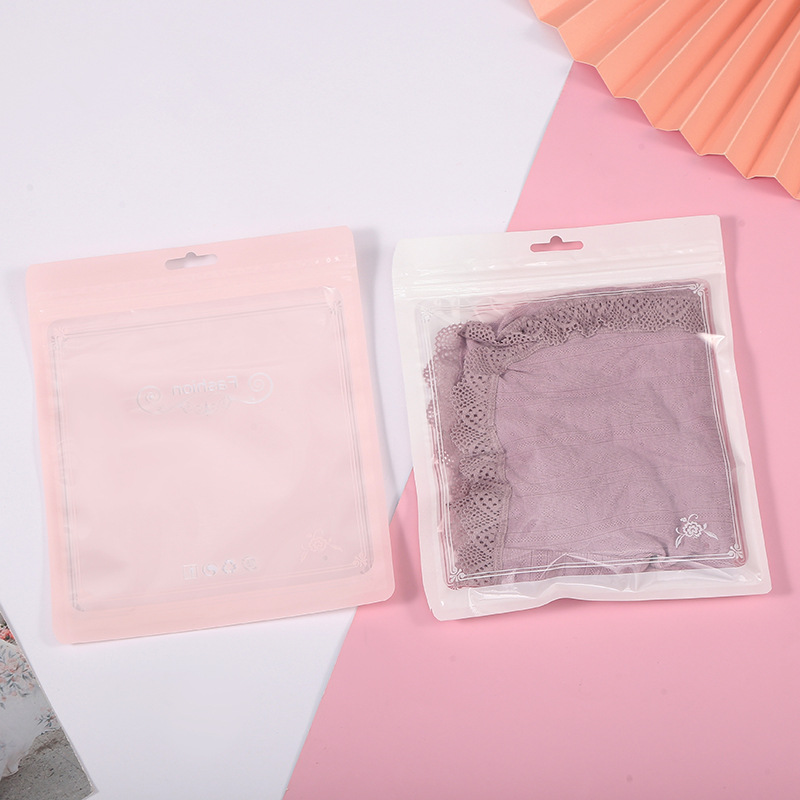 Underwear socks packaging bag PE plastic self-sealing bag transparent thick sealed bag can be printed spot