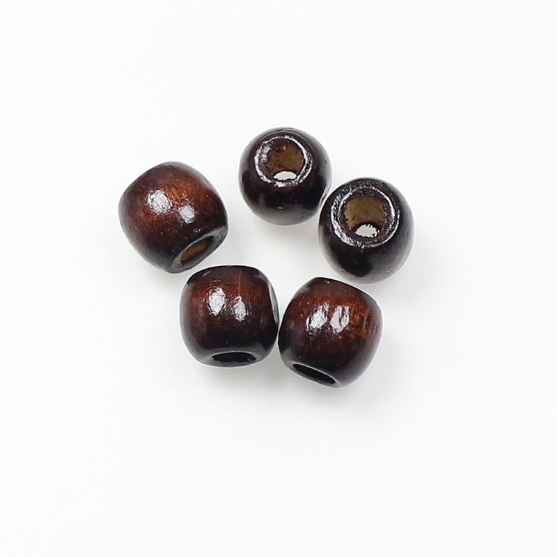 Picture of Maple Loose Beads Beaded Seat Cushion Packaging Clothing Accessories Bundle Flap Pocket Pants Large Hole Wood Beads DIY Handmade Beads