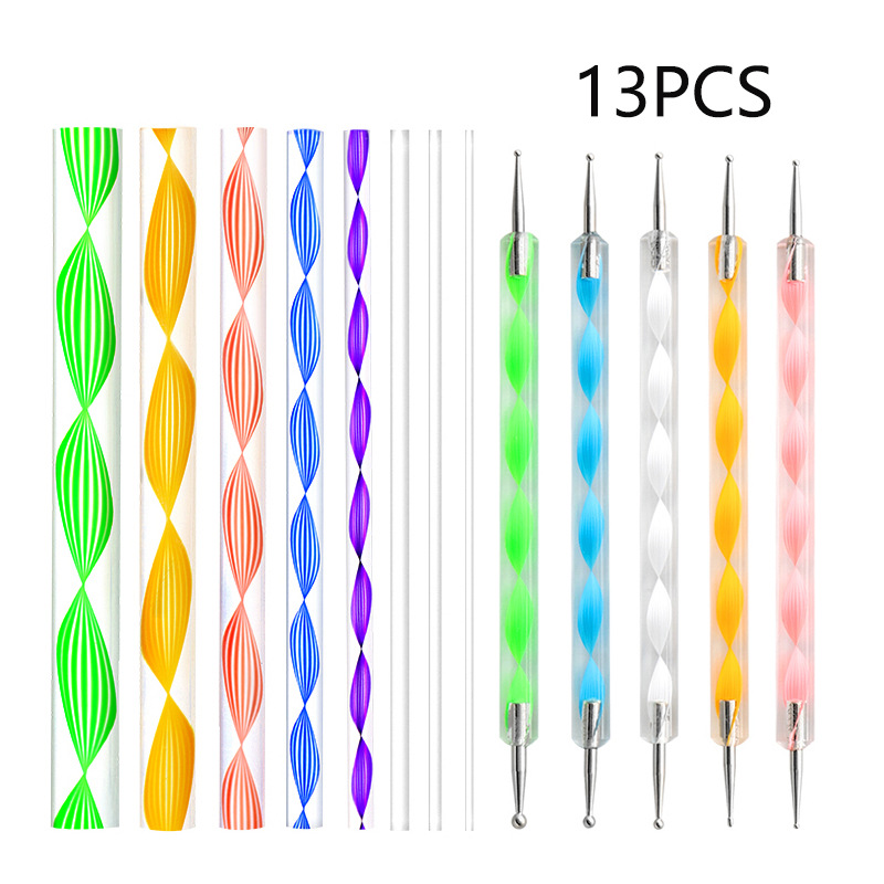 Cross-border Mandala tools 13 pieces suit diy graffiti embellishment painting stick template dot point drill pen combination