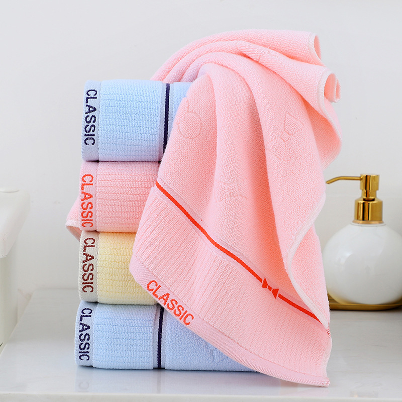 Picture of Gaoyang factory cotton European flower towel soft absorbent large face towel supermarket gift wholesale face towel household towel