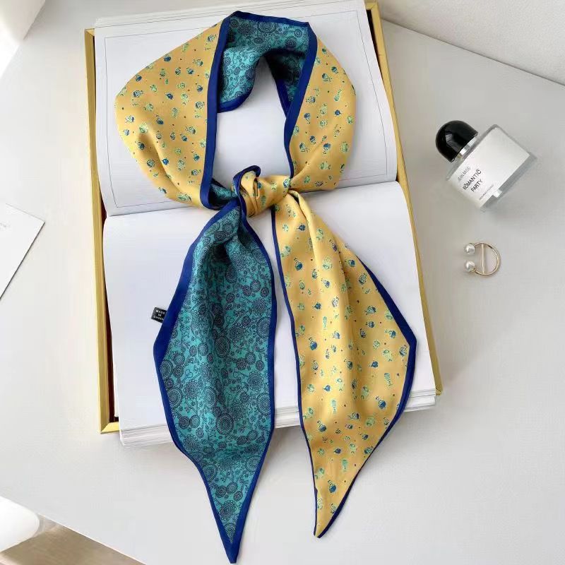 Picture of Popular Spring and Autumn Long Scarf Women's Korean Style Summer Decoration Shirt Suit Scarf Hair Belt Ribbon Scarf