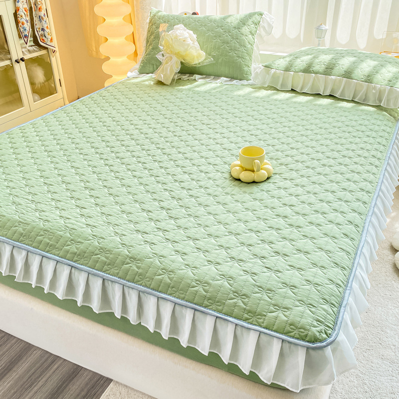 Picture of Class A Thickened Bed Cover Padded One-piece Bed Cover Nantong Hotel Simmons Mattress Protective Cover All-inclusive Non-slip Bed Sheet