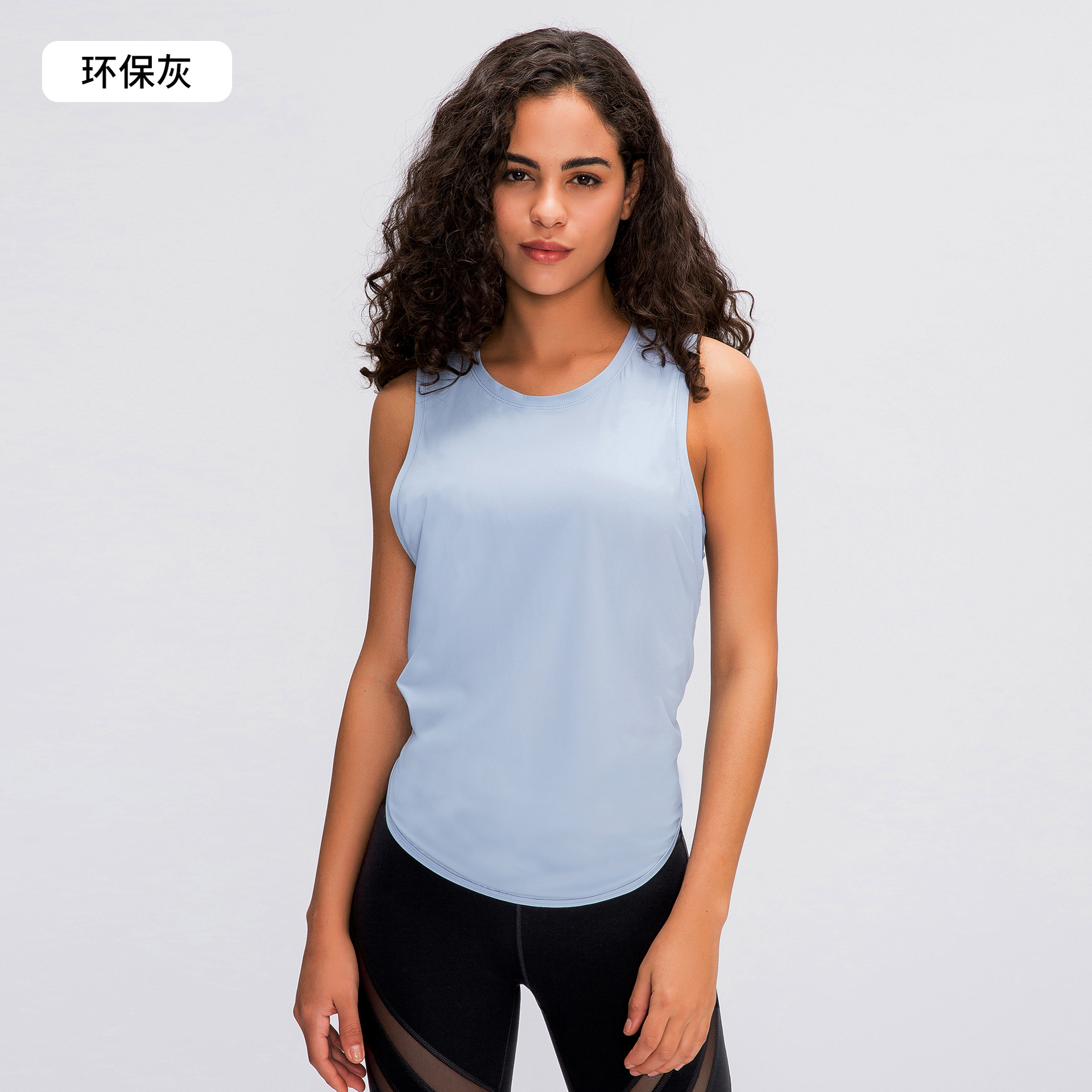 Picture of Spring and Summer New Yoga Vest T-shirt Women's Fitness Sleeveless Blouse Quick-drying Loose Yoga Top S2023
