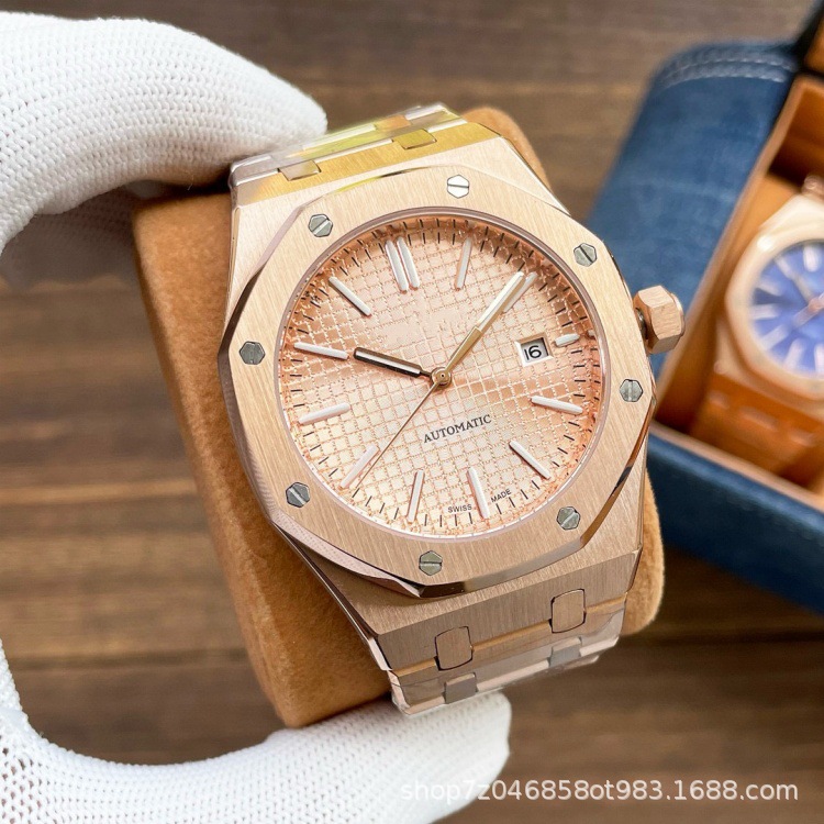 Picture of Cross-Border A-P Royal Oak Men's Fully Automatic Mechanical Watch 15400-15500 Series with Luminous Waterproof Watch