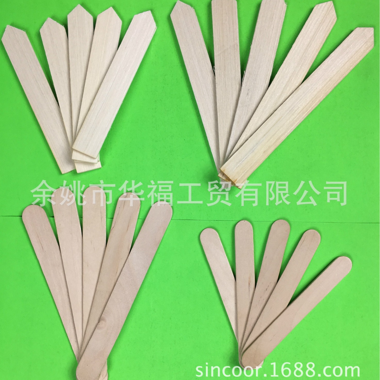 Factory supply garden supplies Garden wooden sign White Wood flower sign wood plant label garden tools