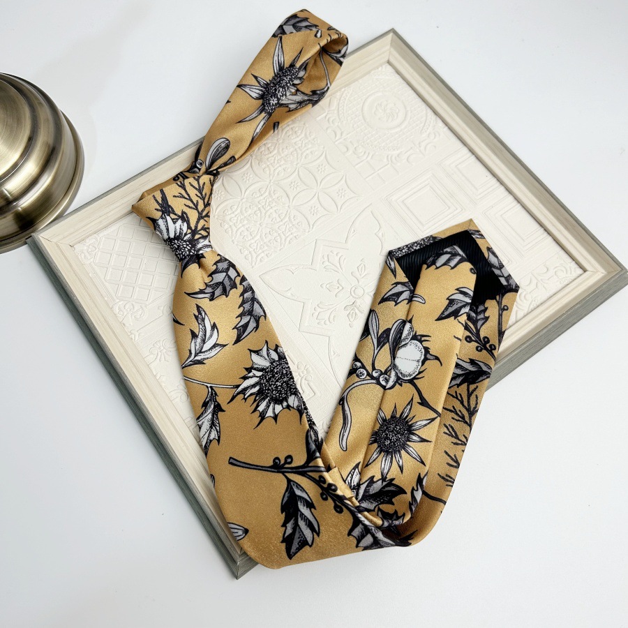 Picture of Cross-border Men's Tie Business Formal 8cm Printed Polyester Tie Wholesale Flower Casual Professional Tie