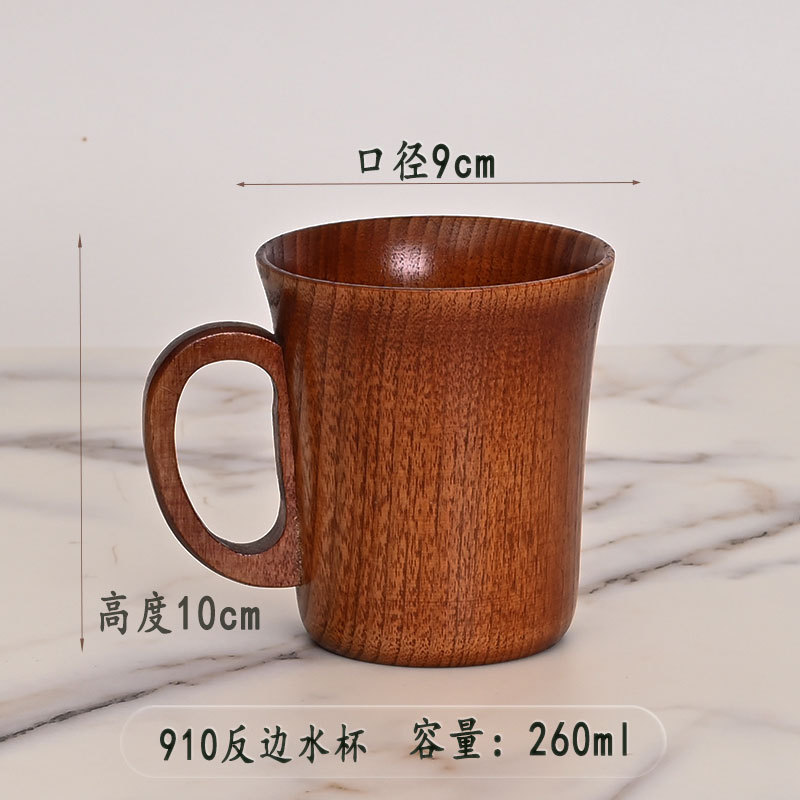 Picture of Origin supply round solid wood mug wooden creative water cup general insulation wooden cup large quantity excellent price