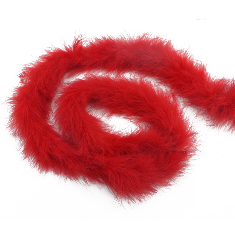 Picture of Tops wholesale Turkey plush plush feather diy1 2 M 16G performance stage decoration feather strip