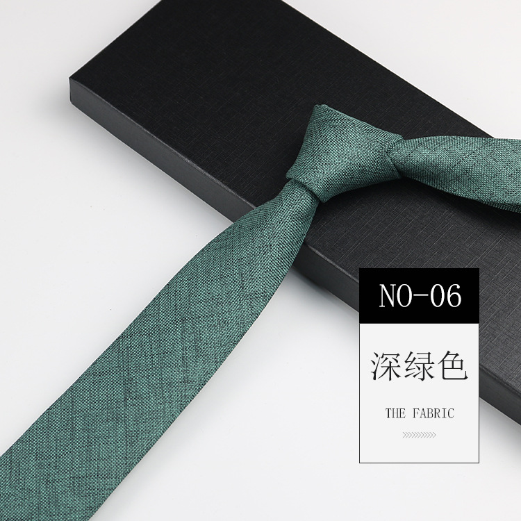 Picture of Men's formal wear for work professional Korean wedding groom artistic simple academic style blue gray 6cm hand tie