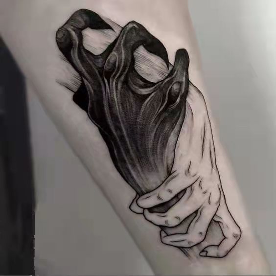 Picture of Diablo Tattoo Sticker Women's Waterproof Lasting European and American Violence Lori ins Cute Cartoon Flower Arm Non-Reflective Anti-Han