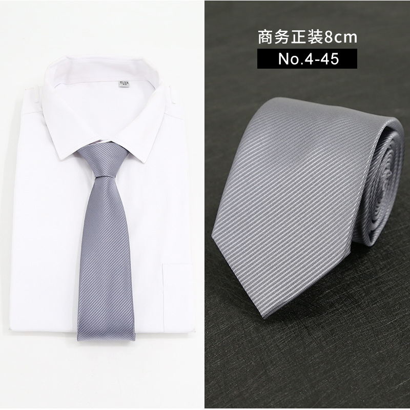Picture of New Style Tie Men's Formal Business Casual Simple Style Solid Color Striped Arrow-Shaped Tie Manufacturer Ready Stock Wholesale