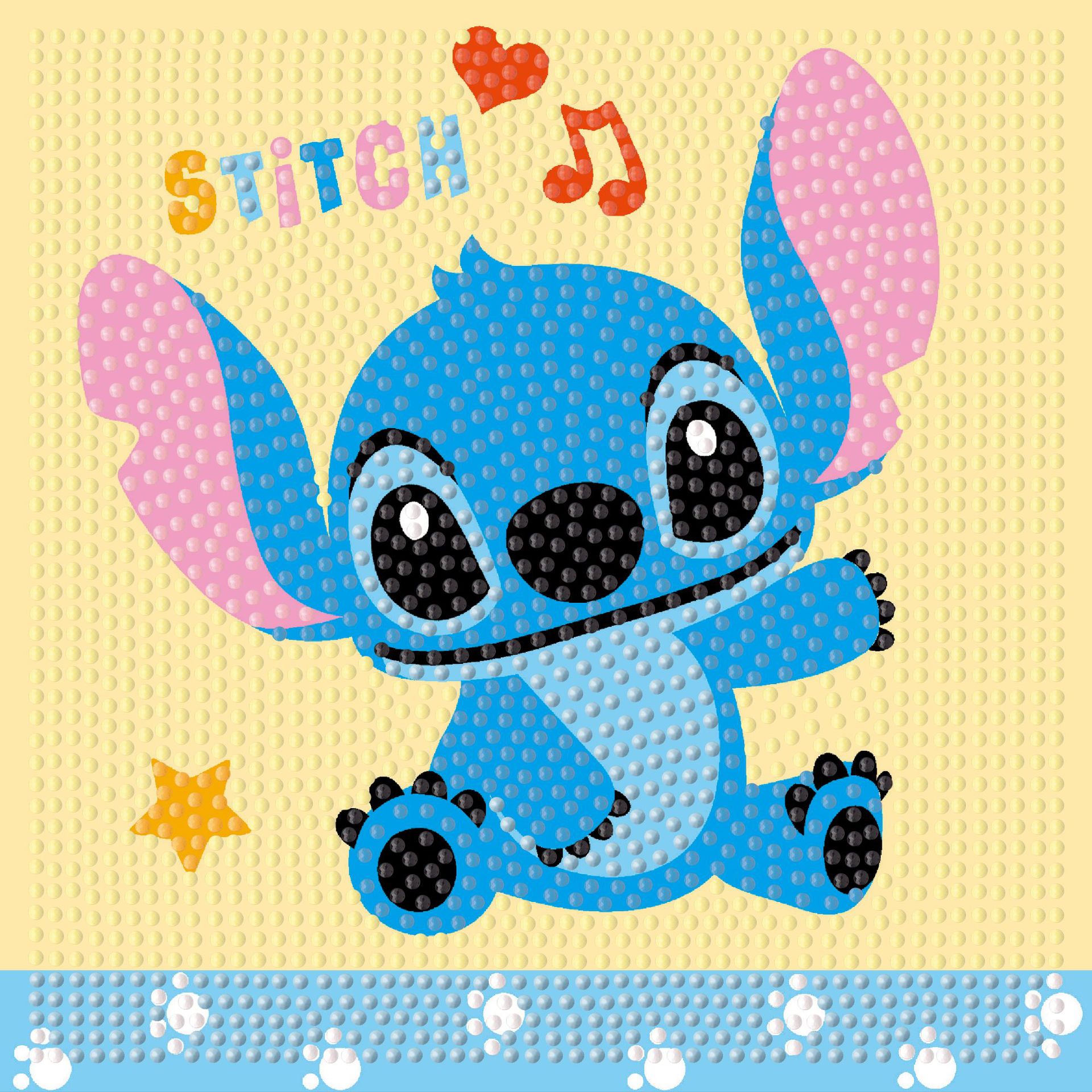 Picture of Original God New Diamond painting children student diy handmade diamond material package with frame Cartoon Cartoon educational toys