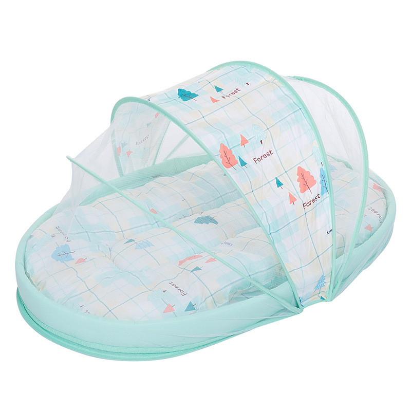 Picture of Portable Bed-in-Bed Baby Crib Foldable Newborn Bed Movable Bionic BB Bed Pressure-proof Bed
