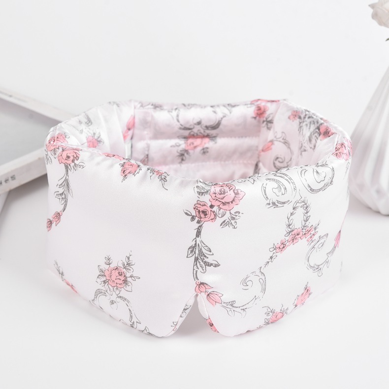 Picture of Mulberry silk silk blackout eye mask silk sleep eye mask velcro double-sided silk silk eye mask